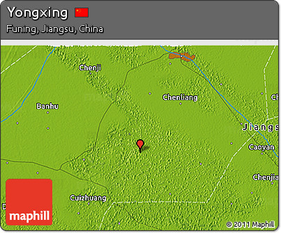 Physical 3D Map of Yongxing