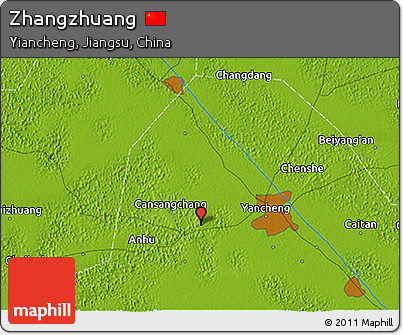Physical 3D Map of Zhangzhuang