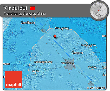 Political 3D Map of Xinduidui
