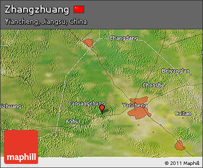 Satellite 3D Map of Zhangzhuang