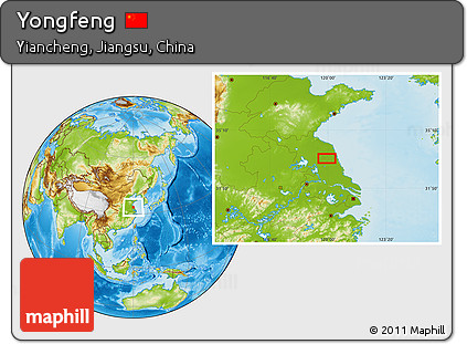 Physical Location Map of Yongfeng