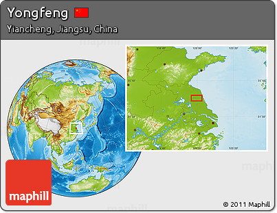 Physical Location Map of Yongfeng