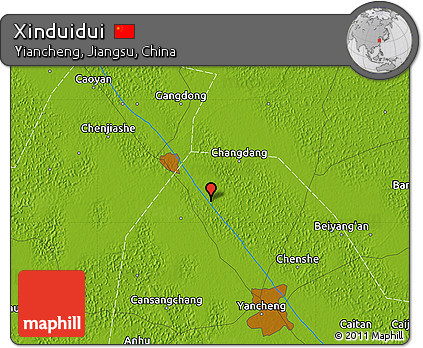 Physical Map of Xinduidui