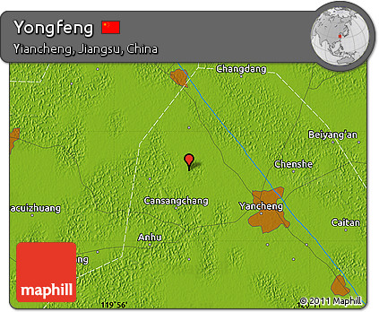 Physical Map of Yongfeng