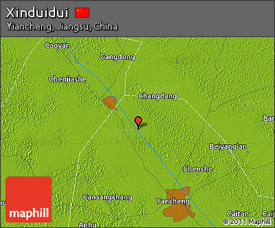 Physical Map of Xinduidui