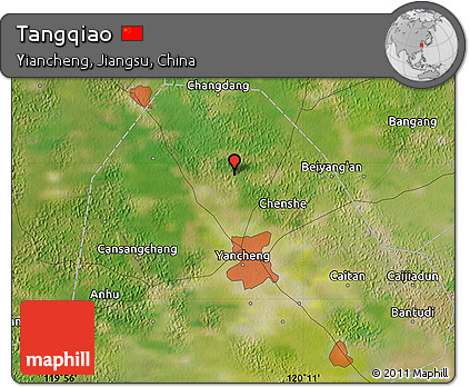 Satellite Map of Tangqiao