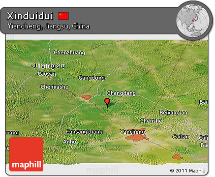 Satellite Panoramic Map of Xinduidui