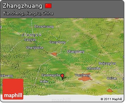 Satellite Panoramic Map of Zhangzhuang