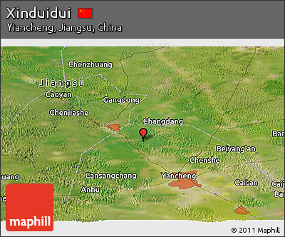 Satellite Panoramic Map of Xinduidui