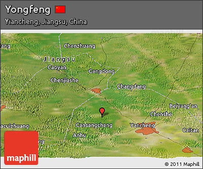 Satellite Panoramic Map of Yongfeng