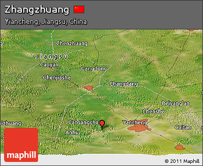 Satellite Panoramic Map of Zhangzhuang