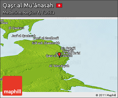 Physical Panoramic Map of Qaşr Al Mu'ānasah