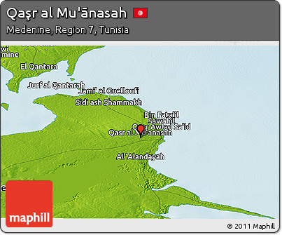 Physical Panoramic Map of Qaşr Al Mu'ānasah