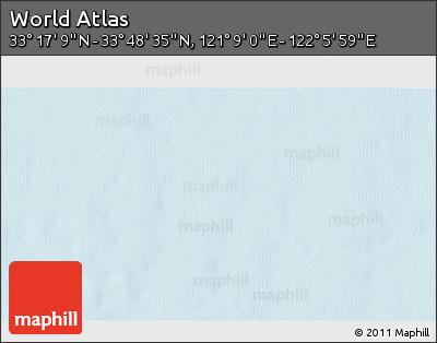 Physical 3D Map of the Area around 33° 32' 52" N, 121° 37' 30" E