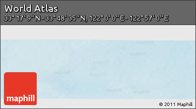 Physical Panoramic Map of the Area around 33° 32' 52" N, 122° 28' 29" E