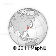 Outline Map of the Area around 33° 32' 52" N, 123° 19' 29" E, rectangular outline