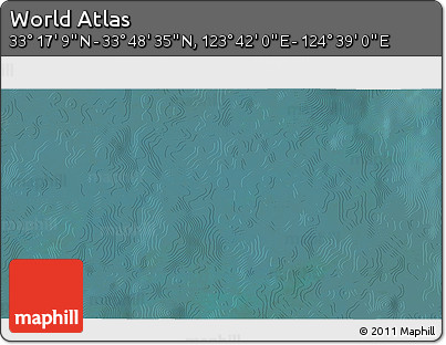 Satellite 3D Map of the Area around 33° 32' 52" N, 124° 10' 30" E
