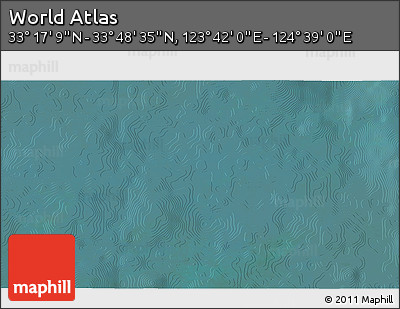 Satellite 3D Map of the Area around 33° 32' 52" N, 124° 10' 30" E