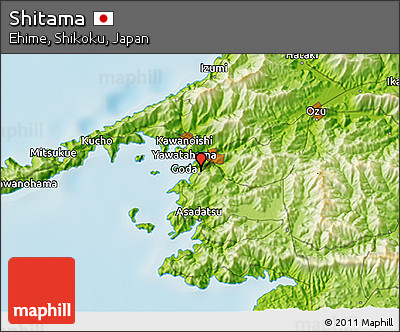 Physical 3D Map of Shitama