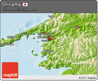 Physical 3D Map of Shitama