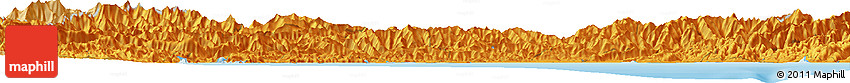 Political Horizon Map of the Area around 33° 32' 52" N, 133° 31' 30" E