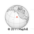 Outline Map of the Area around 33° 32' 52" N, 134° 13' 29" W, rectangular outline