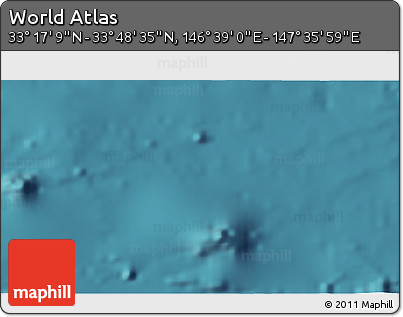 Satellite 3D Map of the Area around 33° 32' 52" N, 147° 7' 30" E