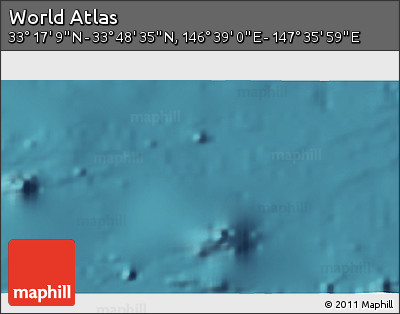 Satellite 3D Map of the Area around 33° 32' 52" N, 147° 7' 30" E