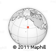 Outline Map of the Area around 33° 32' 52" N, 148° 40' 30" W, rectangular outline
