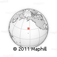 Outline Map of the Area around 33° 32' 52" N, 154° 37' 30" W, rectangular outline