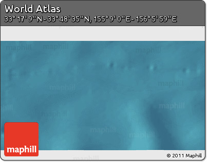 Satellite 3D Map of the Area around 33° 32' 52" N, 155° 37' 30" E