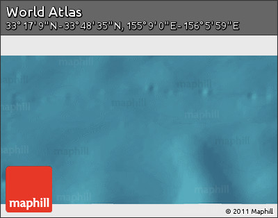 Satellite 3D Map of the Area around 33° 32' 52" N, 155° 37' 30" E