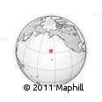Outline Map of the Area around 33° 32' 52" N, 157° 10' 30" W, rectangular outline