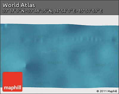 Satellite 3D Map of the Area around 33° 32' 52" N, 15° 22' 30" E