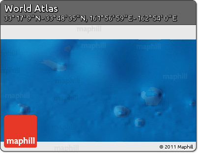 Physical 3D Map of the Area around 33° 32' 52" N, 162° 25' 30" E