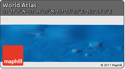 Physical Panoramic Map of the Area around 33° 32' 52" N, 162° 25' 30" E