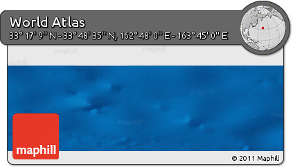 Physical Panoramic Map of the Area around 33° 32' 52" N, 163° 16' 30" E