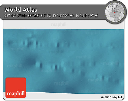 Satellite 3D Map of the Area around 33° 32' 52" N, 16° 13' 30" E