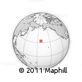 Outline Map of the Area around 33° 32' 52" N, 171° 37' 30" W, rectangular outline