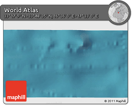 Satellite 3D Map of the Area around 33° 32' 52" N, 17° 4' 30" E