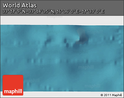 Satellite 3D Map of the Area around 33° 32' 52" N, 17° 4' 30" E