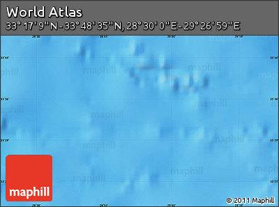 Physical Map of the Area around 33° 32' 52" N, 28° 58' 30" E