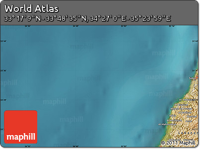 Satellite Map of the Area around 33° 32' 52" N, 34° 55' 29" E