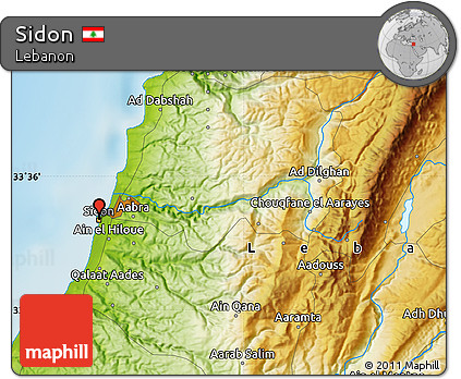 Physical Map of Sidon