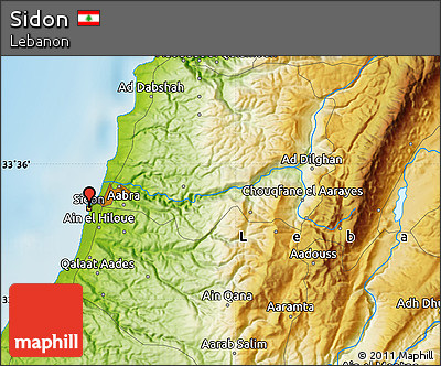 Physical Map of Sidon