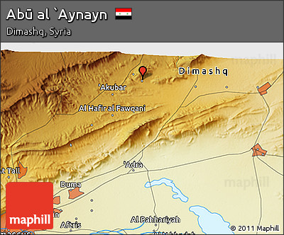 Physical 3D Map of Abū Al `Aynayn