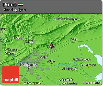 Political 3D Map of Dūmā