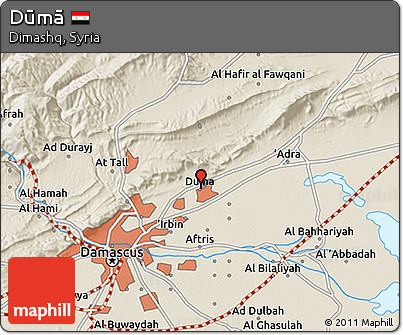 Shaded Relief 3D Map of Dūmā