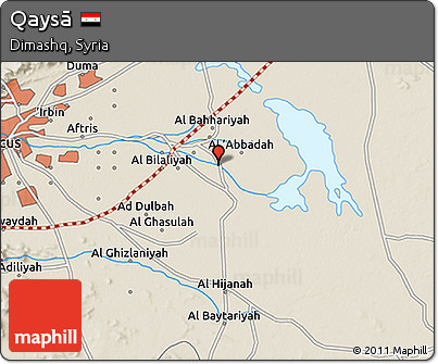 Shaded Relief 3D Map of Qaysā