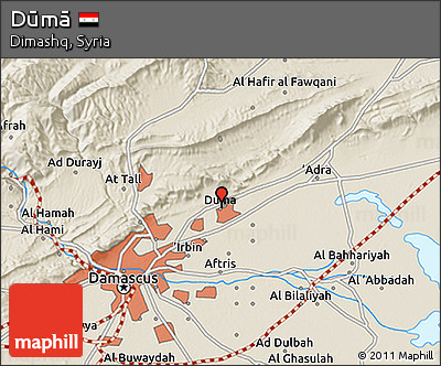 Shaded Relief 3D Map of Dūmā
